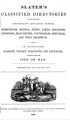 Slater's Directories of Important English Towns, 1847