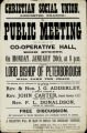 Notice of a Public Meeting of the Leicester Branch of the Christian Social Union