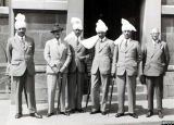 Photograph of Indian visitors to Corah factory, 1939