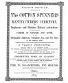 Cotton Spinners & Manufacturers' Directory, 1891. [Lancashire]