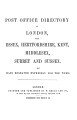 Post Office London Directory (Small Edition), 1852