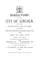 Directory of City of Lincoln, 1901