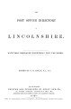 Post Office Directory of Lincolnshire, 1868
