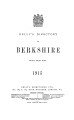 Kelly's Directory of Berkshire, 1915