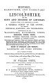 History, Gazetteer & Directory of Lincolnshire, 1856
