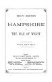 Kelly's Directory of Hampshire & Isle of Wight, 1898