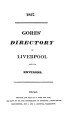 Gores' Directory of Liverpool, 1827