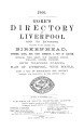 Gore's Directory of Liverpool & Birkenhead, 1900. [Part 3: Trade & Official Directories]