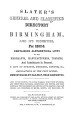Slater's General & Classified Directory of Birmingham, 1852-53