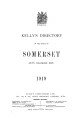Kelly's Directory of Somerset, 1919