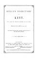 Kelly's Directory of Kent, 1882