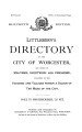 Littlebury's Directory of Worcester, Malvern ..., 1908