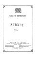 Kelly's Directory of Surrey, 1913