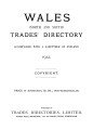 Wales Trades Directory, 1912