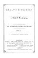 Kelly's Directory of Cornwall, 1883