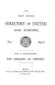 Post Office Directory of Exeter, 1895-96