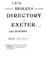 Besleys Directory of Exeter & Suburbs, 1914