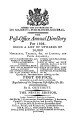 Post Office Annual Directory, 1808