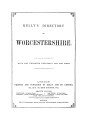 Kelly's Directory of Worcestershire, 1896