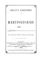 Kelly's Directory of Hertfordshire, 1899