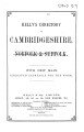 Kelly's Directory of Cambridgeshire, 1896
