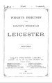 Wright's Directory of Leicester, 1903