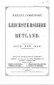 Kelly's Directory of Leicestershire & Rutland, 1899