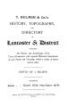 Bulmer's History & Directory of Lancaster & District, 1912