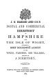 Harrod & Co.'s Directory of Hampshire & Isle of Wight, 1865