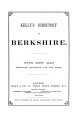 Kelly's Directory of Berkshire, 1887