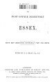 Post Office Directory of Essex, 1874