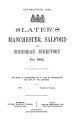Slater's Manchester, Salford & Suburban Directory, 1903. [Part 4: Suburban Directory]