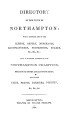 Directory of Northampton, 1853