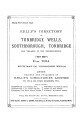 Kelly's Directory of Tunbridge Wells, Southborough & Tonbridge, 1914