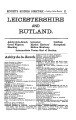 Bennett's Business Directory of Leicestershire & Rutland, 1888
