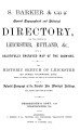 Barker & Co.'s Directory for Leicestershire & Rutland, 1875