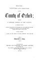 History, Gazetteer & Directory of Oxfordshire, 1852
