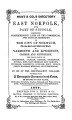 Hunt & Co's Directory of E. Norfolk & parts of Suffolk, 1850