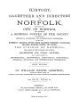History, Gazetteer & Directory of Norfolk, 1890