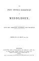 Post Office Directory of Middlesex, 1874