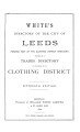 White's Directory of Leeds & the Clothing District, 1894