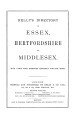 Kelly's Directory of Essex, Herts & Middx, 1894. [Herts & Middx only]