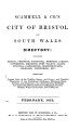 Scammell & Co.'s City of Bristol and South Wales Directory, 1852