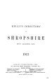 Kelly's Directory of Shropshire, 1913