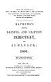 Mathews' Bristol & Clifton Directory, 1851