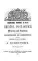 Bristol Post Office Directory & Gazetteer, 1859