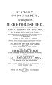 History, Topography & Directory of Herefordshire, 1858