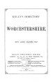 Kelly's Directory of Worcestershire, 1900