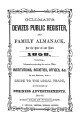 Gillman's Devizes Public Register & Almanack, 1858