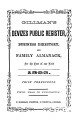 Gillman's Devizes Public Register, Business Directory & Almanack, 1863